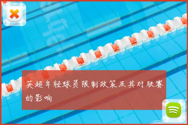 英超年轻球员限制政策及其对联赛的影响