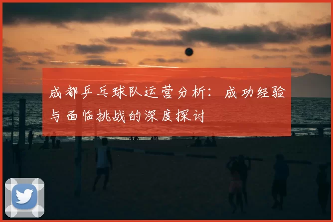 成都乒乓球队运营分析:成功经验与面临挑战的深度探讨