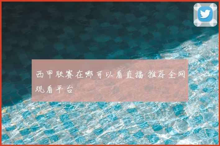 西甲联赛在哪可以看直播 推荐全网观看平台